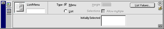 List/Menu Inspector