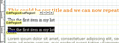Highlight the content so that you can replace it with the text you will type.