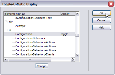 Toggle-O-Matic Display UI