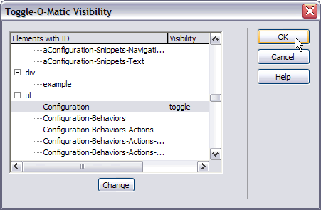 Toggle-O-Matic Visibility UI